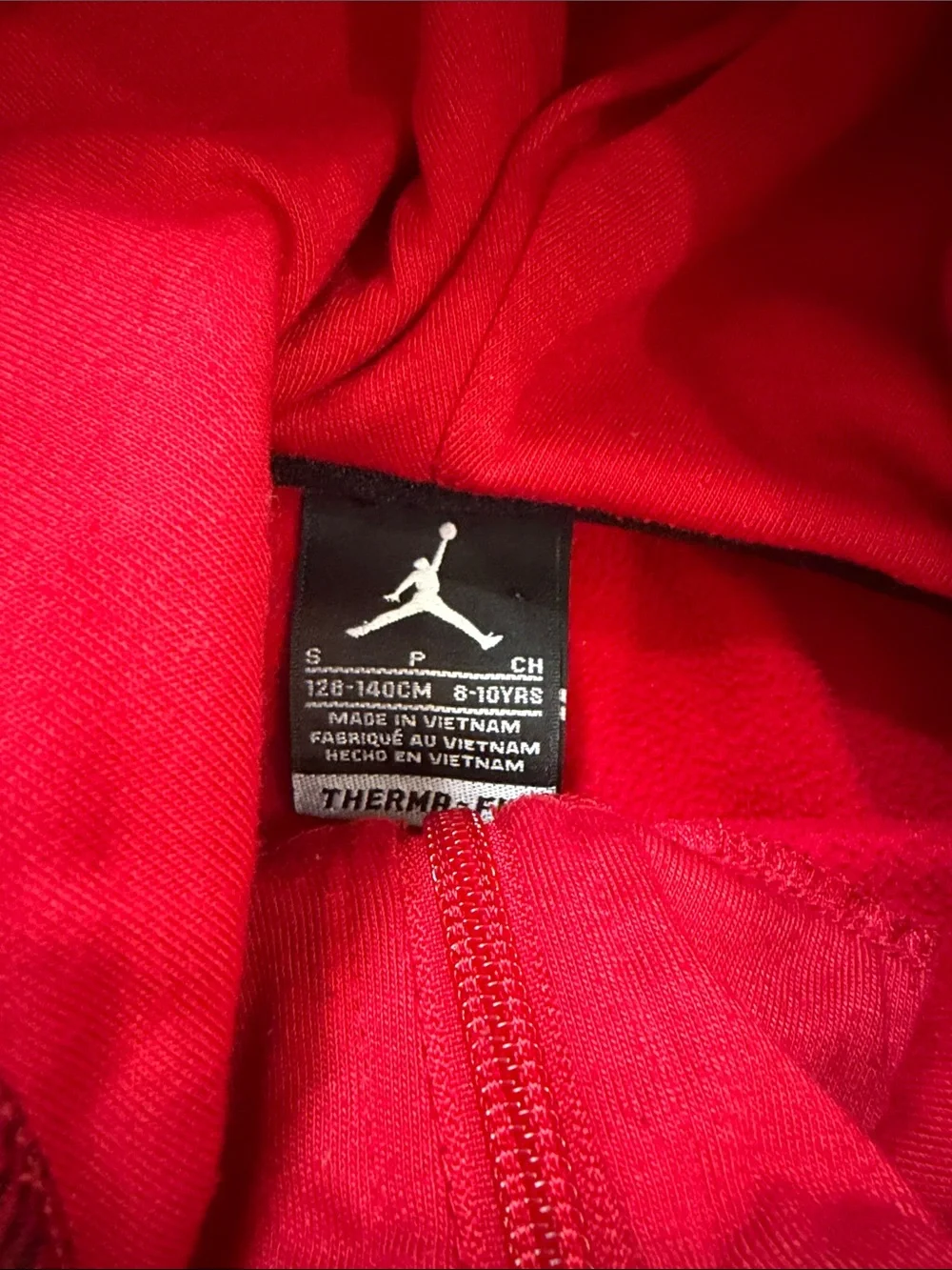 Boy’s Jordan Brand Therma-Fit Zip Up Hoodie/Jacket. Size Small 8-10. Like New.